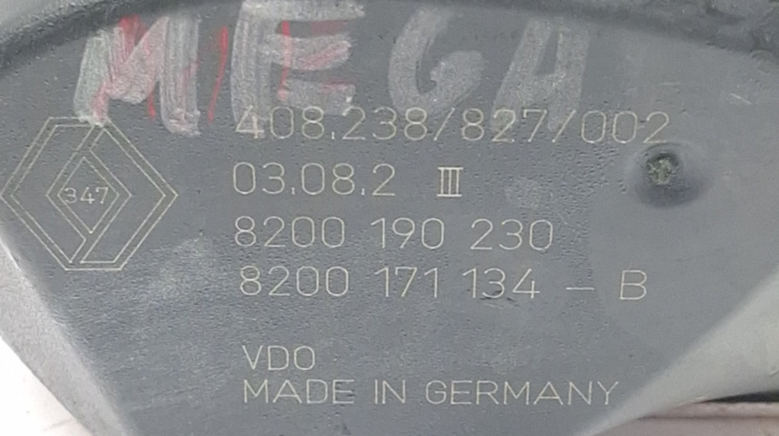 Clapeta Acceleratie Renault MEGANE 2 2002 - 2012 Benzina 8200171134B, 8200171134-B, 8200171134, 8200190230, 408238827002