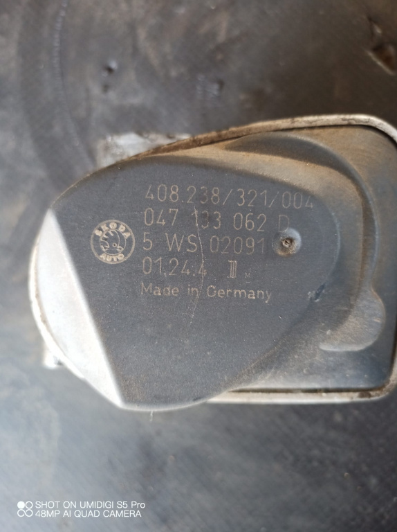 Clapeta acceleratie , Skoda Fabia 1.4 mpi COD - 047133062d
