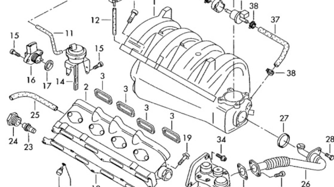 Clapeta acceleratie Volkswagen Golf 5 2004 03C133062A OEM 03C133062A