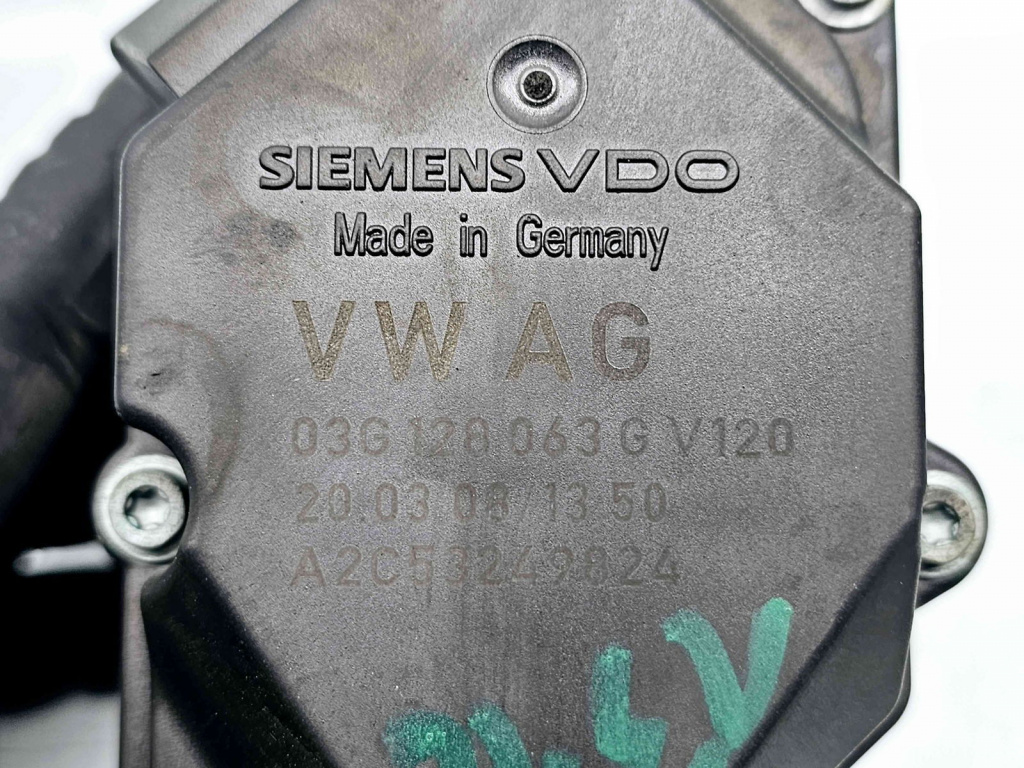 Clapeta acceleratie Volkswagen Passat B6 (3C2) [Fabr 2005-2010] 03G128063G 1.9 TDI BLS 77KW / 105CP