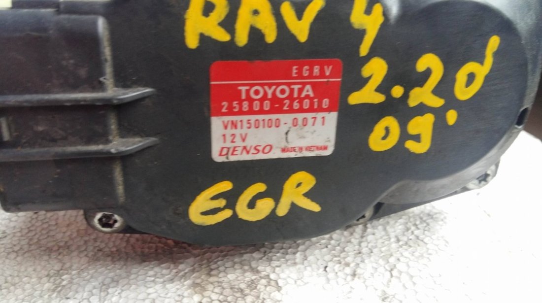 Clapeta egr toyota rav 4 2.2 d 2009 25800-26010