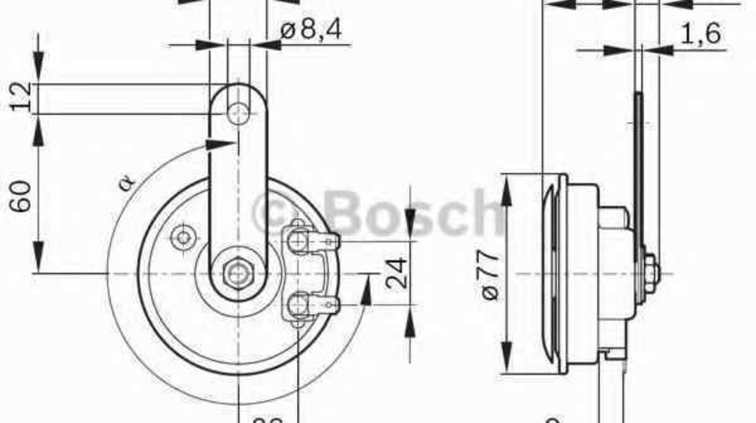 Claxon BMW MOTORCYCLES F BOSCH 9 320 332 803