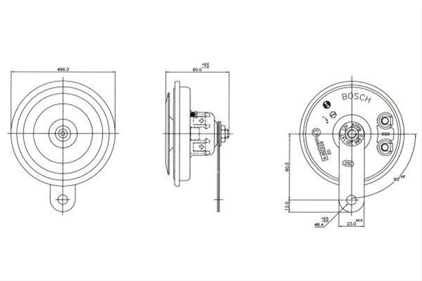 Claxon Bosch 0 986 320 147