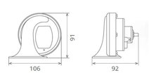 CLAXON ELECTROMAGNETIC 12V 6A TON INALT 60BI12.100...