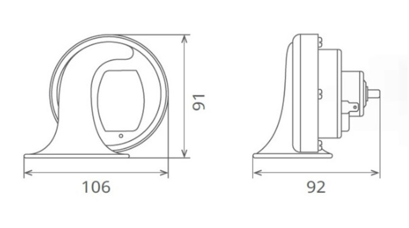 CLAXON ELECTROMAGNETIC 12V 6A TON INALT 60BI12.100.02K SEGER