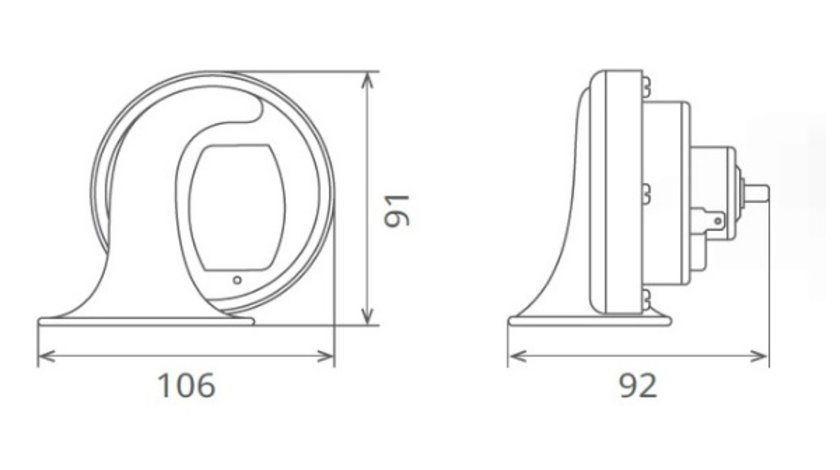 CLAXON ELECTROMAGNETIC 12V 6A TON JOS 60BK12.100.02K SEGER