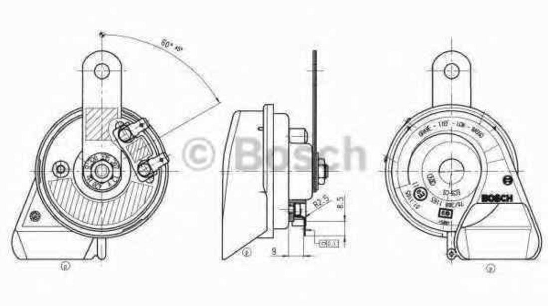 Claxon MERCEDES-BENZ S-CLASS W221 BOSCH 9 320 335 207