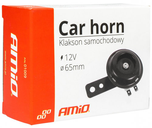 Claxon Monoton 12V 65mm 118 dB Amio CHA-01 01009