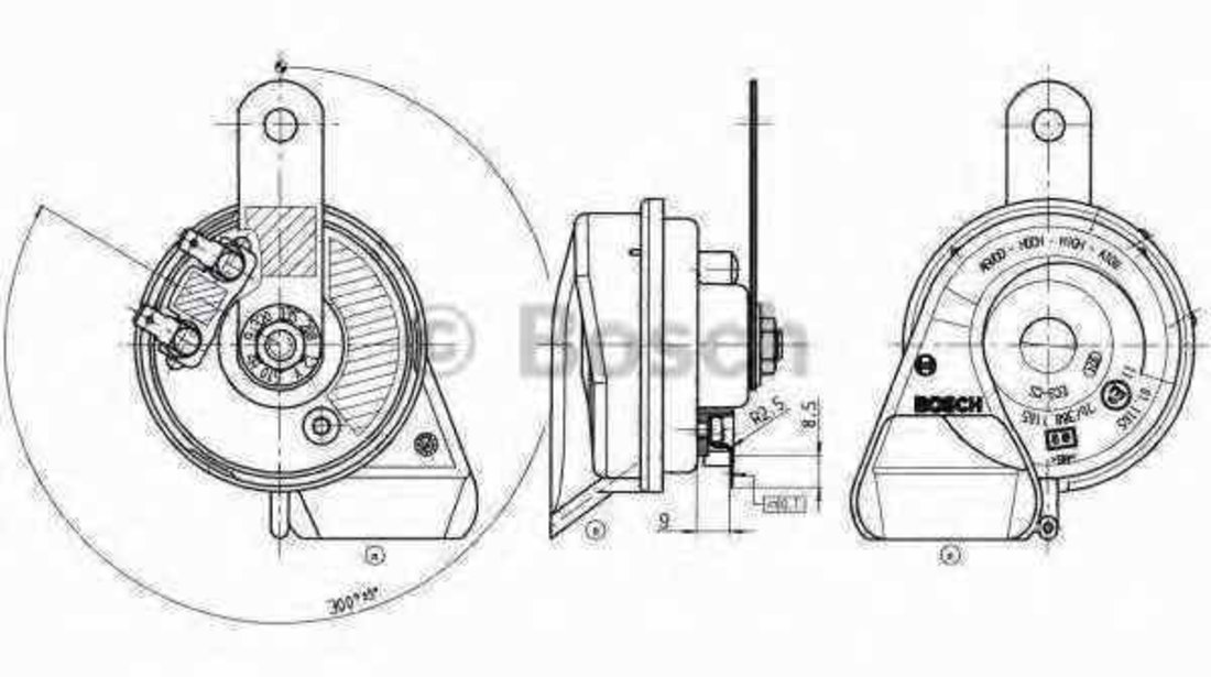 Claxon Producator BOSCH 9 320 335 208