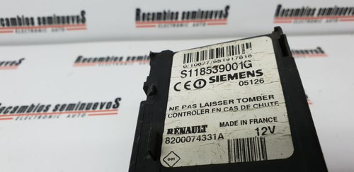 Claxon SIEMENS RENAULT MEGANE S118539001G / 8200074331AS118539001G / 8200074331A