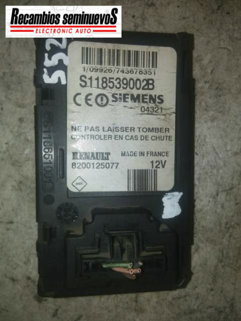 Claxon SIEMENS RENAULT SCENIC S118539002 B / S118539002B / 8200125077S118539002 B / S118539002B / 82...