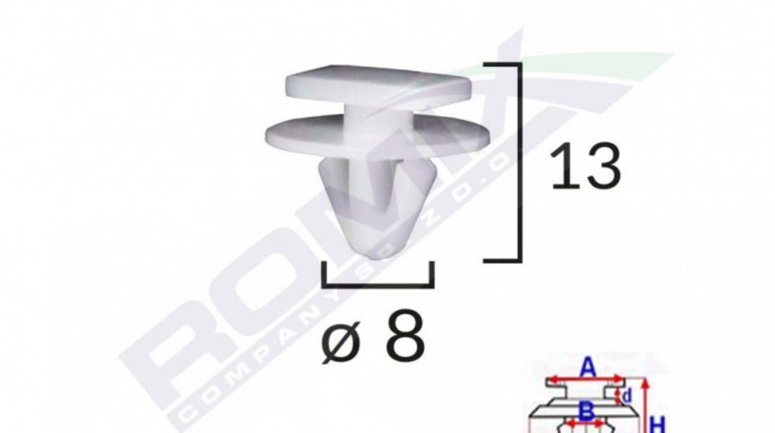 Clema Aripa Pentru Opel Corsa C Set 10 Buc Romix C60317-RMX