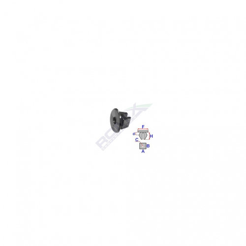 Clema Fixare Elemente Roata Pentru Hyundai, Kia Negru Set 10 Buc Romix C60666-RMX