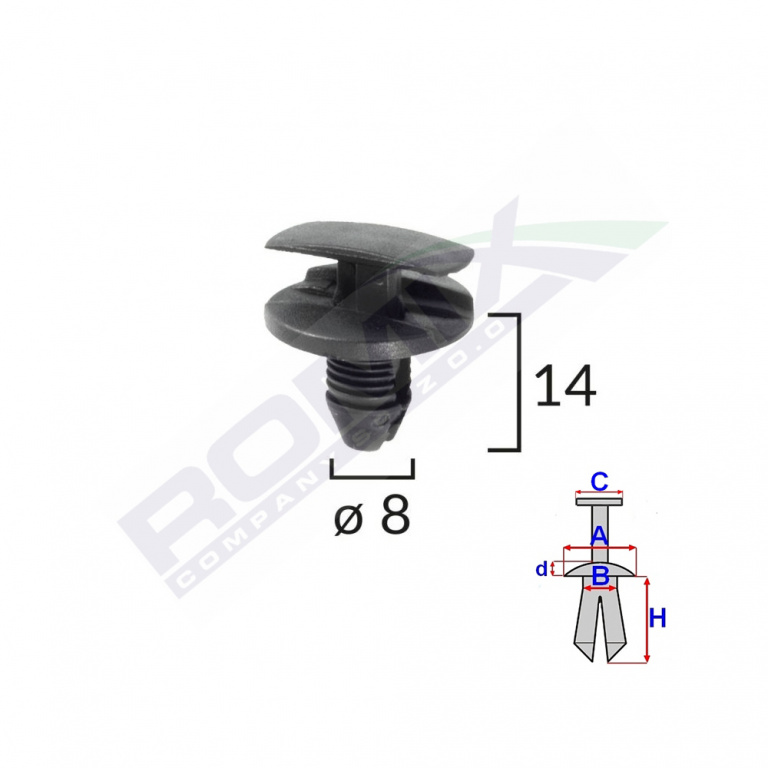 Clema Pasaj Roata Pentru Citroen/peugeot/renault Set 10 Buc Romix C60151-RMX