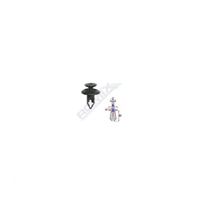 Clema Pentru Motocicleta Hondaset 10 Buc Romix C60434-RMX