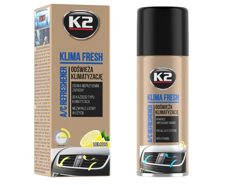 Clima Fresh Aparat De Reîmprospătare Pentru Aer Condiționat, Lămâie, 150 Ml K2-00747