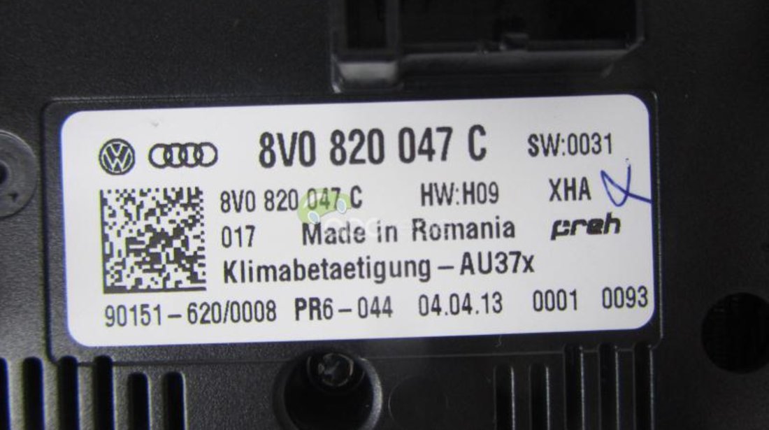 Climatronic Audi A3 8V 2014 -8V0820047C