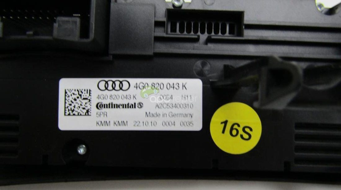 Climatronic cu incalzire Audi A6 4G 2.0 TDI an 2011 cod 4G0820043K