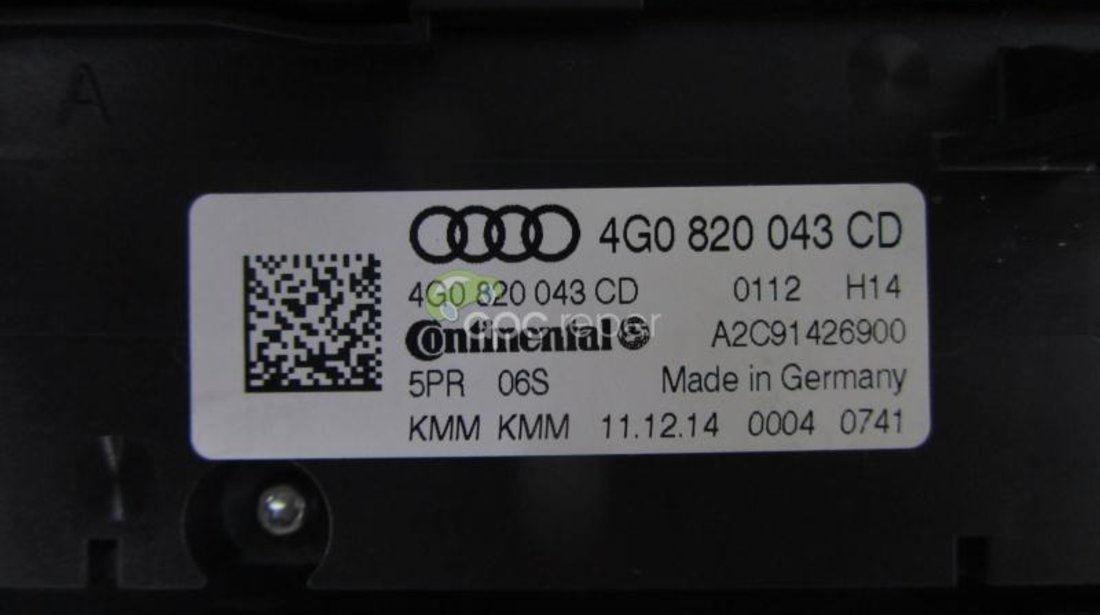 Climatronic fata Audi A7,A6 4G Facelift cod 4G0820043CD