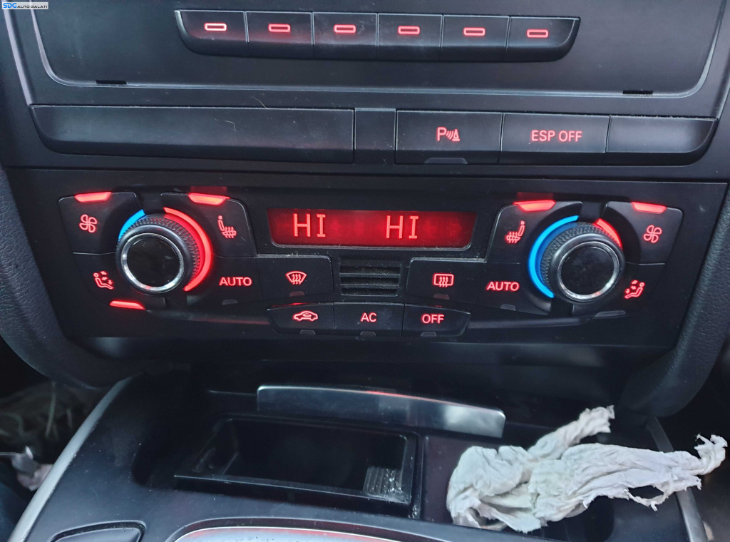 Climatronic Panou Comanda AC Aer Conditionat Clima cu Incalzire Scaune Volan Dreapta Audi A5 2008 - 2016 [K1471]