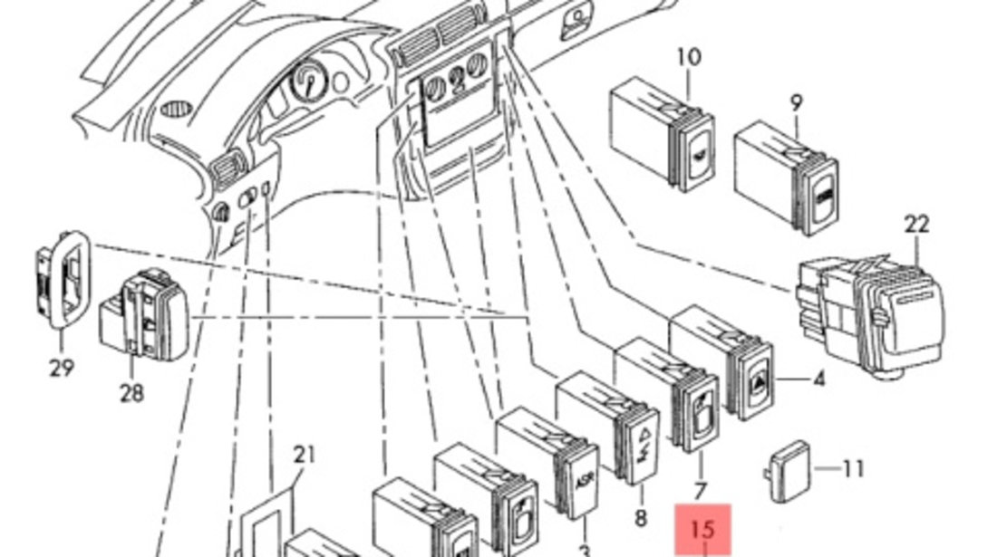 Climatronic Skoda Octavia (1U2) Berlina 2002 1.9 TDI SKODA OCTAVIA [ 1959 - 1971 ], SKODA OCTAVIA (1U2) [ 1996 - 2010 ] OEM 3U0907044A