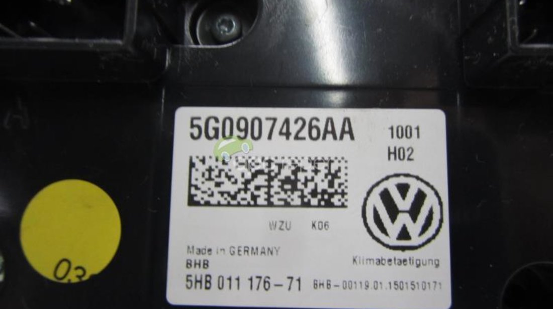 Climatronic VW Passat B8 3G / Golf VII Original cod 5g0907426AA