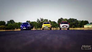 Clio RS, Corsa OPC si MINI JCW se dueleaza intr-o cursa de 1.000 metri. Cine castiga?