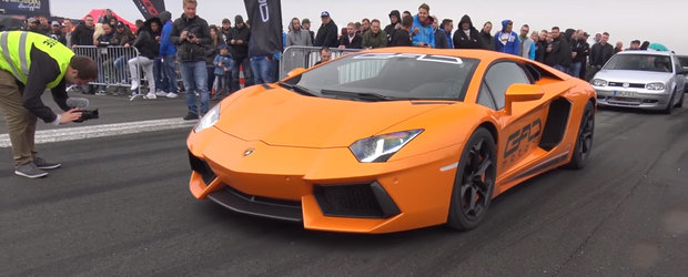 Clipeste si-l pierzi. Cum pleaca acest Lamborghini Aventador twin-turbo de 1.300 de cai