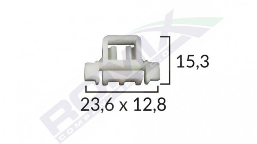 Clips Fixare Elemente Exterioare Pentru Mercedes - Alb Set 10 Buc Romix A15688-RMX