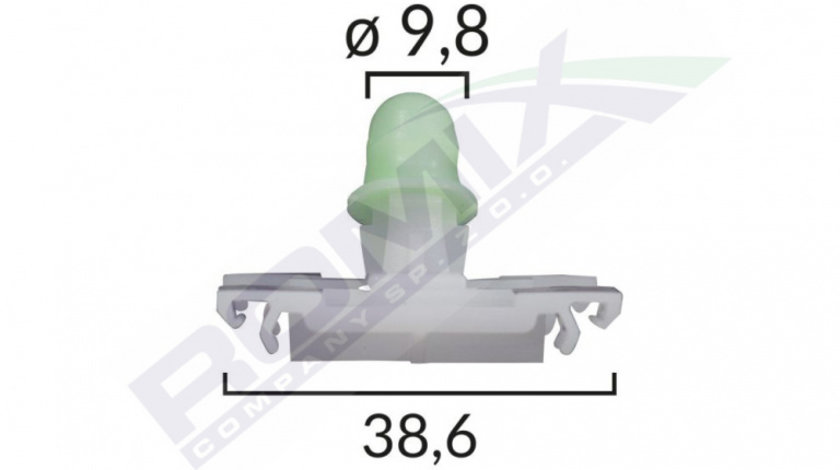 Clips Fixare Elemente Exterioare Pentru Vw - Alb Set 10 Buc Romix 12620