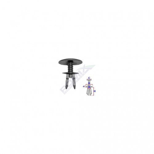 Clips Fixare Parbriz Pentru Grup Vag - Negru Set 10 Buc Romix 10915