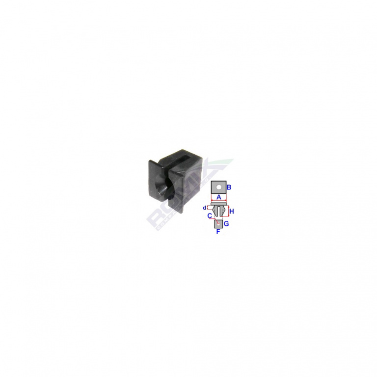 Clips Fixare Pentru Ford/mercedes/opel - Negru Set 10 Buc Romix 15253-RMX
