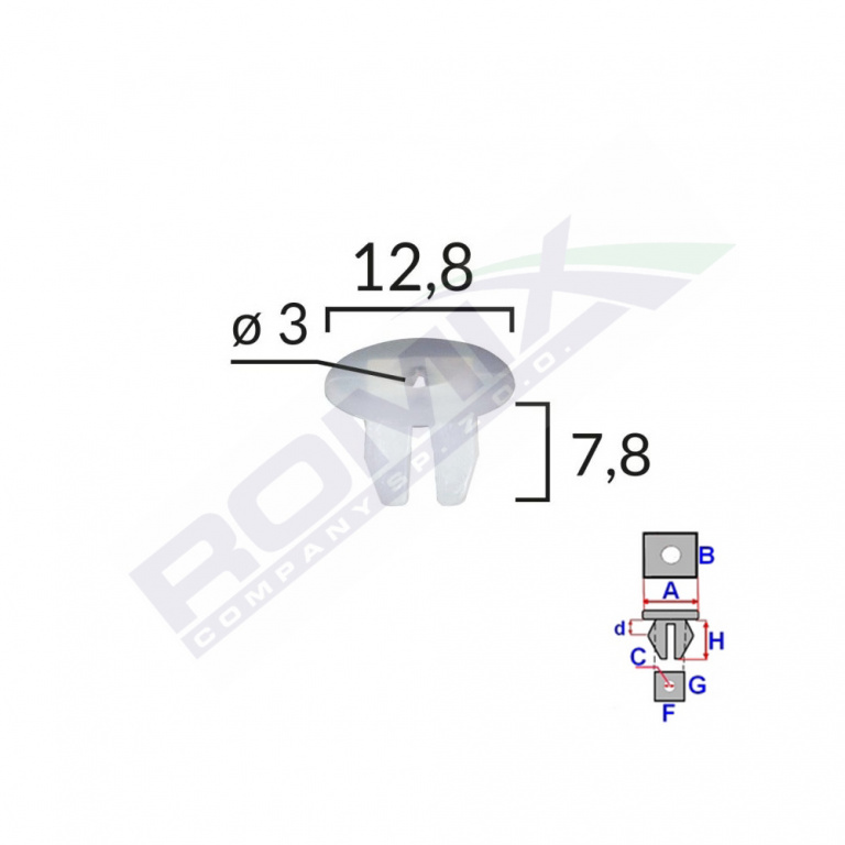 Clips Fixare Pentru Grup Vag /citroen/ Fiat /alfa - Alb Set 25 Buc Romix 15001-RMX