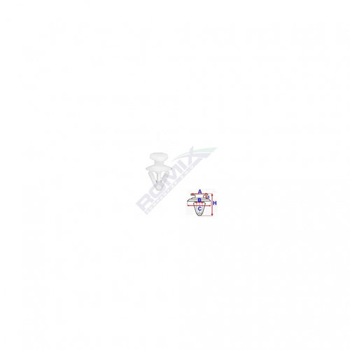 Clips Fixare Pentru Opel 7.3x12.4mm Alb Set 10buc Romix C60771-RMX