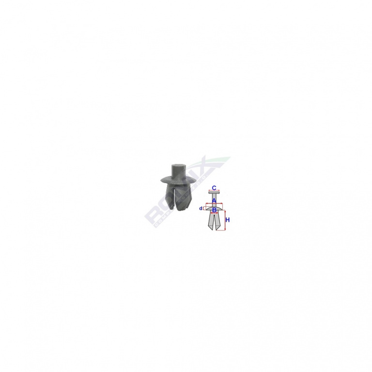 Clips Fixare Pentru Vw Audiseat - Negru Set 10 Buc Romix 20508-RMX