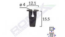 Clips Fixare Pentru Vw Skoda - Negru Set 10 Buc Ro...