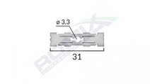 Clips fixare plafonpentru grup vag - alb set 10 bu...