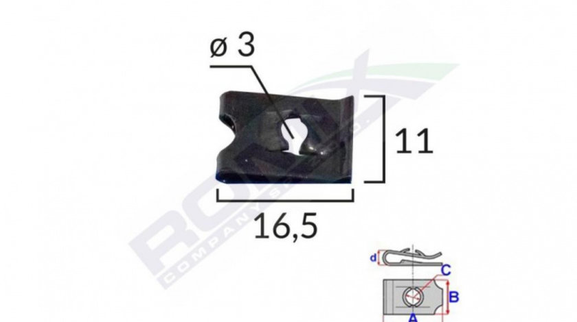 Clips fixare universal - negru set 25 buc UNIVERSAL Universal #6 16033-RMX