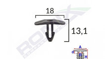 Clips Garnitura Pentru Citroen Fiat Peugeot 18x13....
