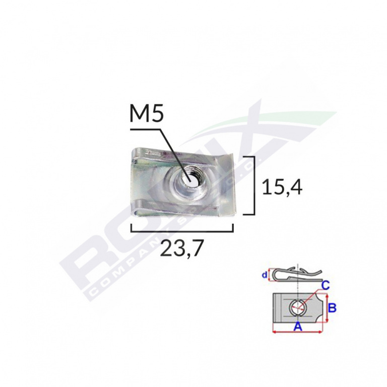 Clips Metalic Fixare Universal Set 10 Buc Romix 16100-RMX