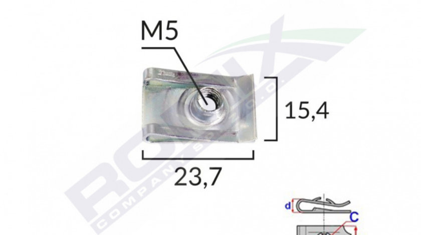 Clips Metalic Fixare Universal Set 10 Buc Romix 16100-RMX