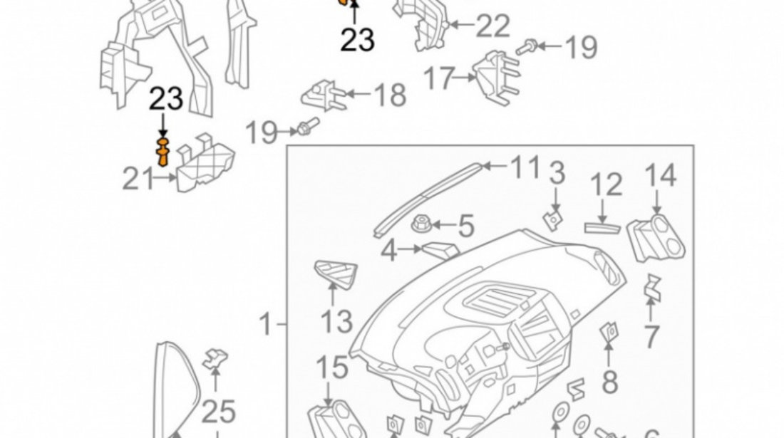 Clips Oe Volkswagen 701867299E9B9