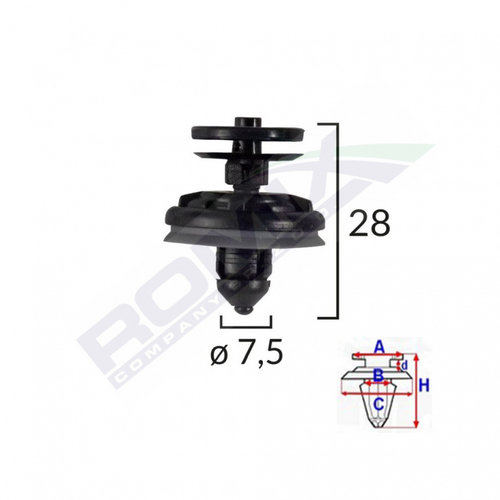 Clips Tapiterie Pentru Audi Q7/vw Caddy Set 5 Buc Romix C40723-RMX