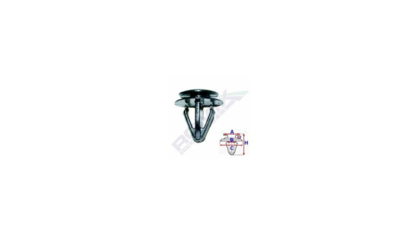 Clips tapiterie pentru fiat/suzuki 8x16.3mm - gri set 10 buc UNIVERSAL Universal #6 B23169-RMX