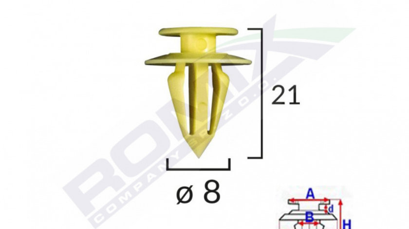 Clips Tapiterie Pentru Vw/ford/seat Set 10 Buc Romix C30847-RMX