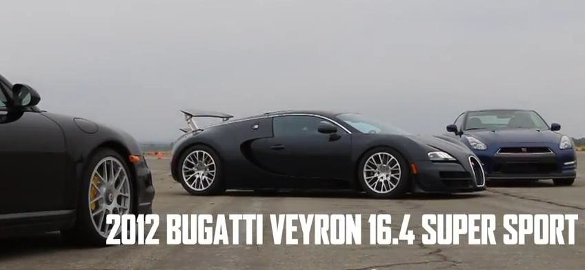 Clubul masinilor de 2 secunde: Veyron, 911 Turbo S si GT-R