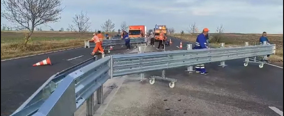 CNAIR a montat pe Drumul Mortii primul sector de parapet mobil. Cum arata acesta CNAIR a montat pe Drumul Mortii primul sector de parapet mobil. Cum arata acesta