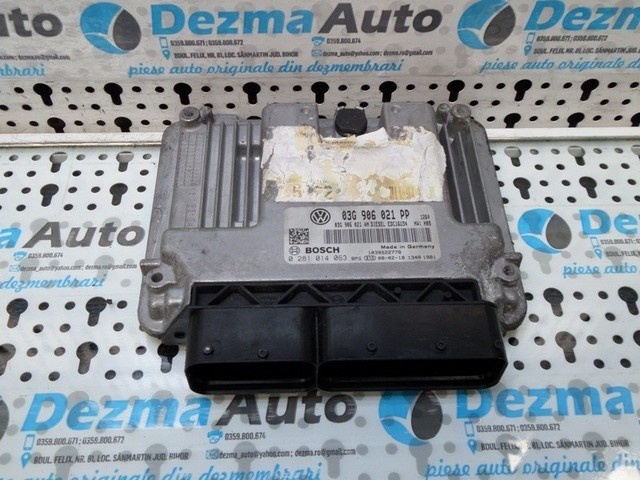 Cod oem: 03G906021PP, 0281014063, calculator motor, Vw Jetta 3 (1K2) 2.0tdi