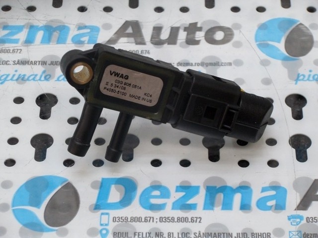 Cod oem: 03G90651A, senzor presiune gaze Skoda Octavia 2 Combi (1Z5) 2.0tdi