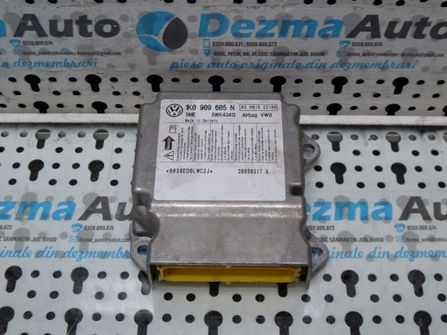 Cod oem: 1K0909605N, calculator airbag Vw Touran (1T1, 1T2) 2.0tdi 16V, BKD